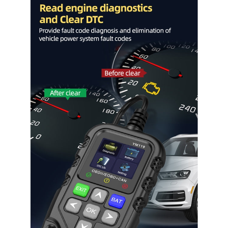 Car Engine Fault Error Code Detection Battery Detector - Electronic Test by buy2fix | Online Shopping UK | buy2fix