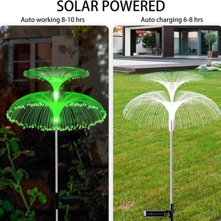 Solar Fiber Optic Light Double Layer Jellyfish Light LED Outdoor Garden Decoration Atmosphere Lamp, Style: Basic Model - Solar Lights by buy2fix | Online Shopping UK | buy2fix