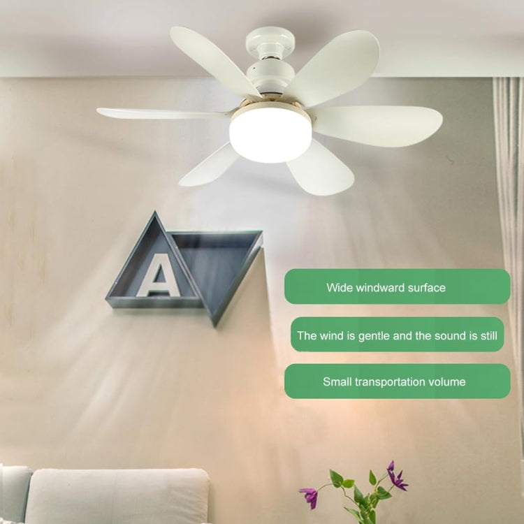 Home Small Fan Light E27 Snail Mouth Suspension Fan Lamp, Size: 520x185mm 40W Multi-color(Remote Control Without Base) - Electric Fans by buy2fix | Online Shopping UK | buy2fix