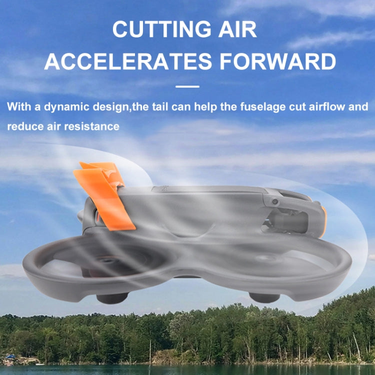 For DJI Avata 2 CQT Adhesive Airflow Cutting Flight Tail for Drones(Black) - Other by CQT | Online Shopping UK | buy2fix