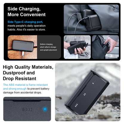 TELESIN GP-HPB-012 Pocket Multifunctional Storage Charging Box For GoPro HERO12 Black / HERO11 Black / HERO10 Black / HERO9 Black(Single Charging Box) - Charger by TELESIN | Online Shopping UK | buy2fix