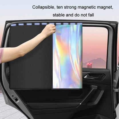 Colorful Titanium Silver Magnetic Car Sun Protection Sunshade Curtain(Passenger Seat) - Window Foils & Solar Protection by buy2fix | Online Shopping UK | buy2fix