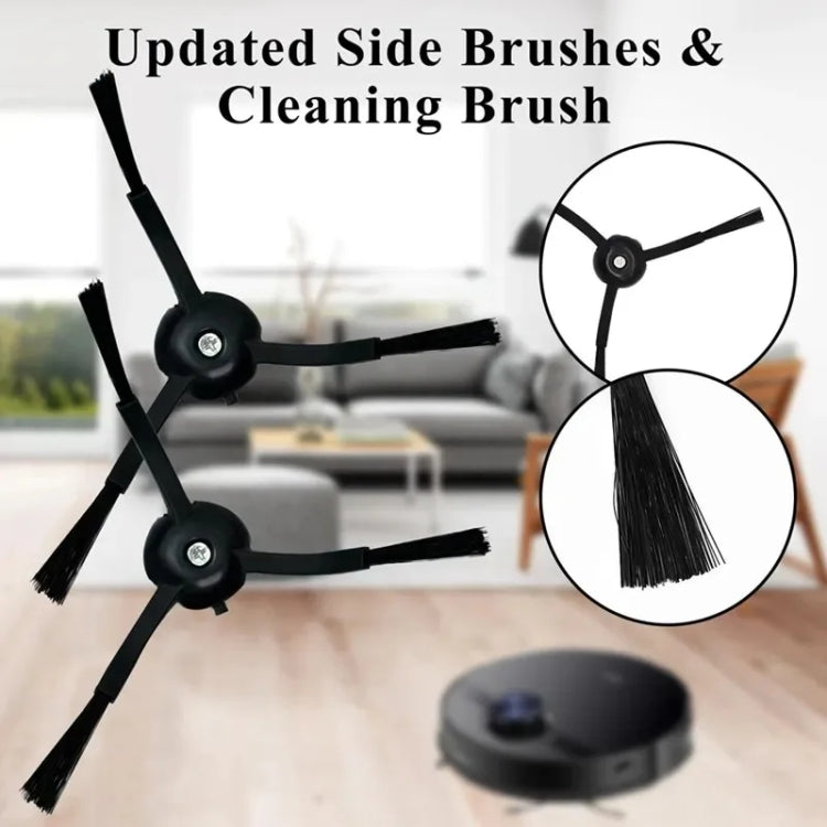 For Roborock G20 / S8 Plus / S8 / S8 Pro Vacuum Cleaner Accessories 1pair Black Side Brush - For Roborock Accessories by buy2fix | Online Shopping UK | buy2fix