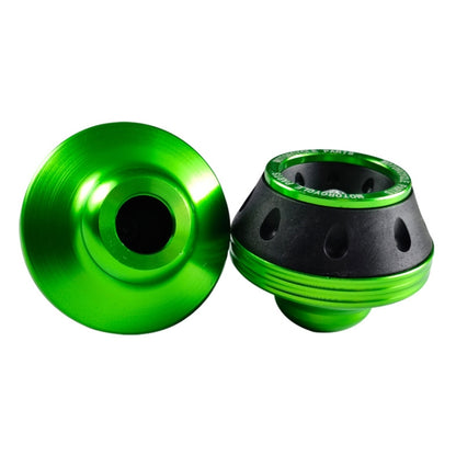 1pair Motorcycle CNC Modification Accessories Drop-proof Aluminum Alloy Fork Cup(Green) - Protective Gear by buy2fix | Online Shopping UK | buy2fix
