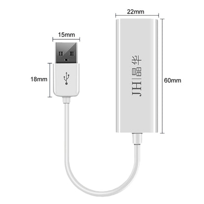 JINGHUA Z310 USB2.0 To RJ45 100Mbps Network Card Network Interface Box Laptop Network Card Free Driver(Black) - USB Network Adapter by JINGHUA | Online Shopping UK | buy2fix