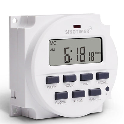 SINOTIMER Programmable Timer Switch Time Controller, Model: TM618H 5V - Digital Countdown by SINOTIMER | Online Shopping UK | buy2fix