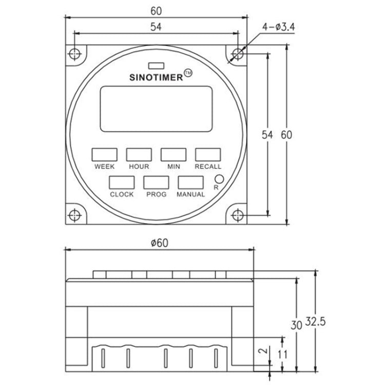 SINOTIMER Programmable Timer Switch Time Controller, Model: TM618H 5V - Digital Countdown by SINOTIMER | Online Shopping UK | buy2fix