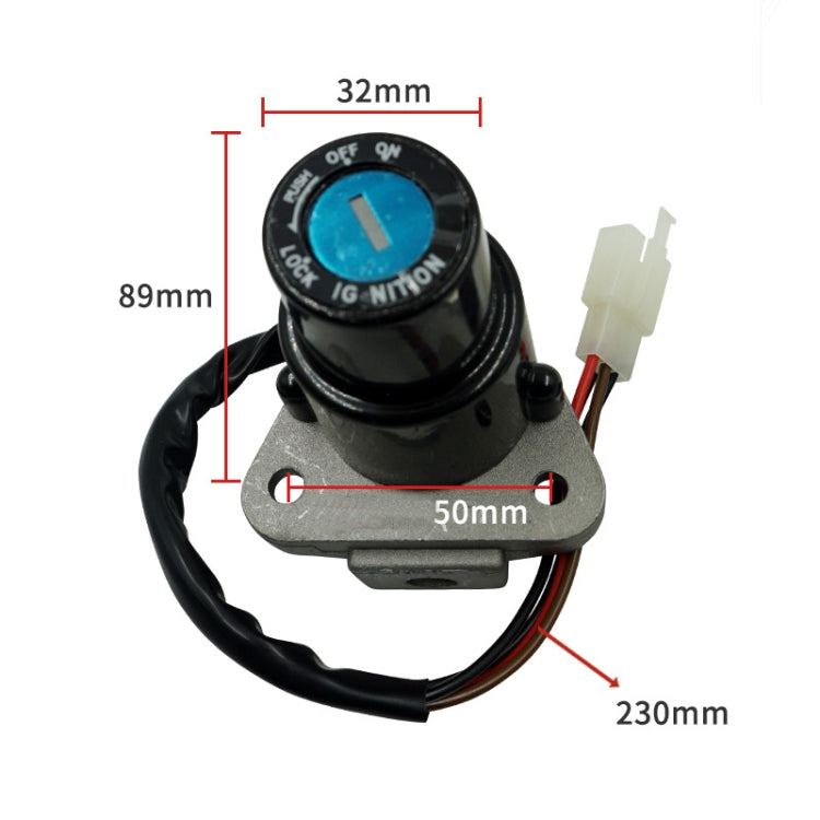 For Yamaha DT125R/TZR125/FZR400 Ignition Switch Starter Lock(DMS-SRZ) - Theft Protection by buy2fix | Online Shopping UK | buy2fix