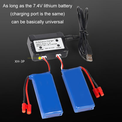 One-To-Two 7.4V Lithium Battery Overcharge Protection USB Charger With Light(XH-3P Plug) - Charger by buy2fix | Online Shopping UK | buy2fix