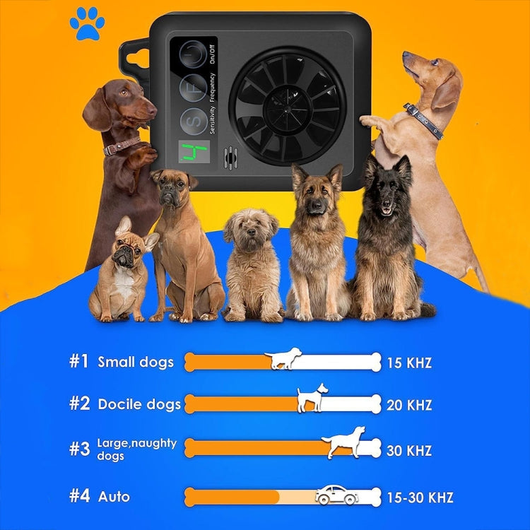 K6 Digital Display Intelligent Ultrasonic Barking Control Device Dog Training Device Repellent Device(Black) - Training Aids by buy2fix | Online Shopping UK | buy2fix