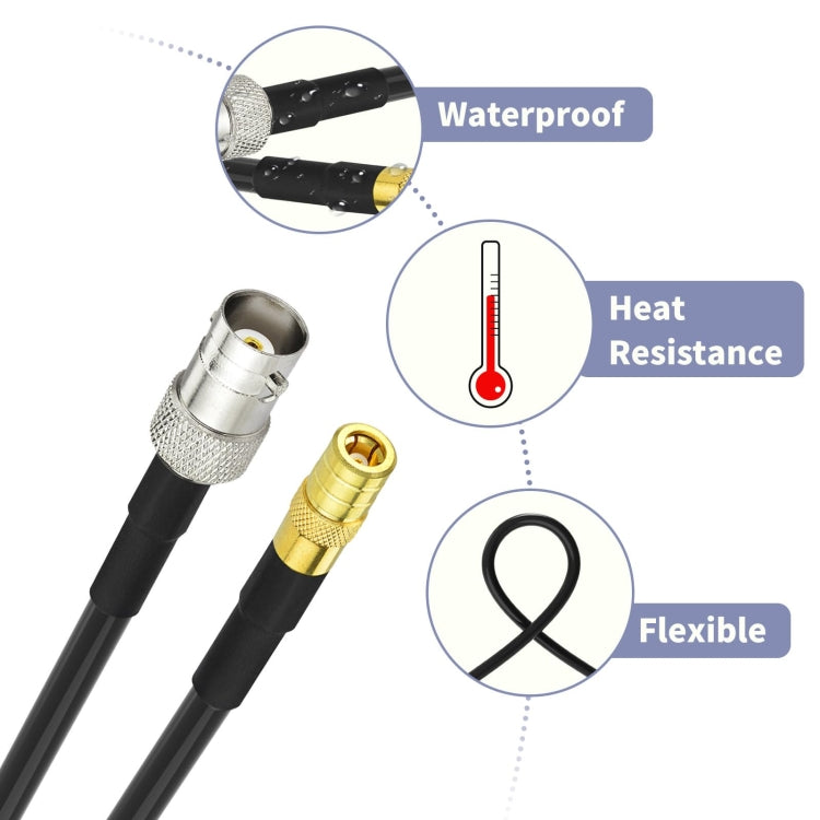 10cm BNC Female To SMB Male RG174 Coaxial Cable - Connectors by buy2fix | Online Shopping UK | buy2fix