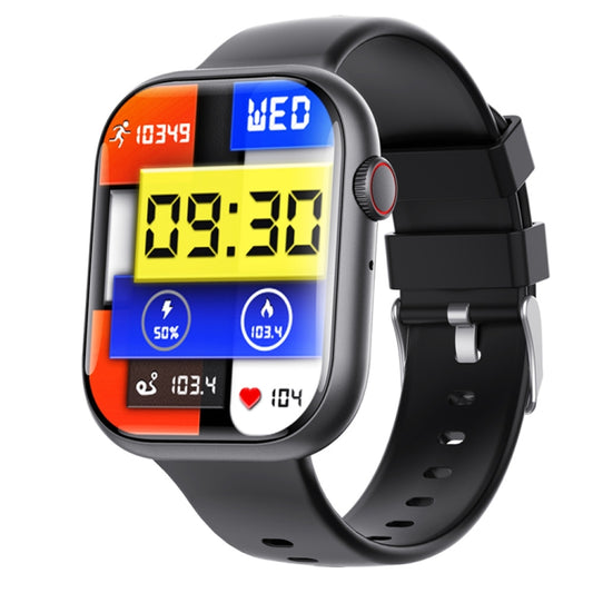 F70  2.1 Inch Screen Smart Watch With Blood Sugar/Blood Oxygen Monitoring /SOS Alarm/100+ Sports Modes, Color: Black Silicone - Smart Watches by buy2fix | Online Shopping UK | buy2fix