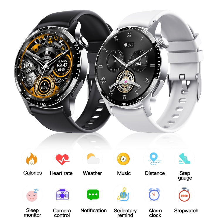 F207 Smart Watch 1.35-Inch Narrow Edge Screen Supports Bluetooth Calls / 24H Health Monitoring / 150+ Sports Modes, Color: Silver Bamboo - Smart Watches by buy2fix | Online Shopping UK | buy2fix