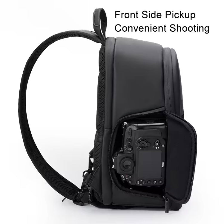 Cwatcun D129 EVA Hard Shell Camera Bag Anti-Knock DSLR Camera Digital Storage Bag(2.0 Small Black) - Backpack by Cwatcun | Online Shopping UK | buy2fix