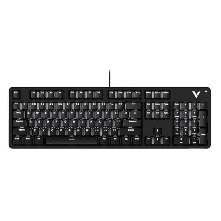 Rapoo V500DIY Mechanical Keyboard With Light Effect 18 Keys Hot Swap Fast Silver Shaft Desktop Laptop Wired Keyboard(Black) - Wired Keyboard by Rapoo | Online Shopping UK | buy2fix