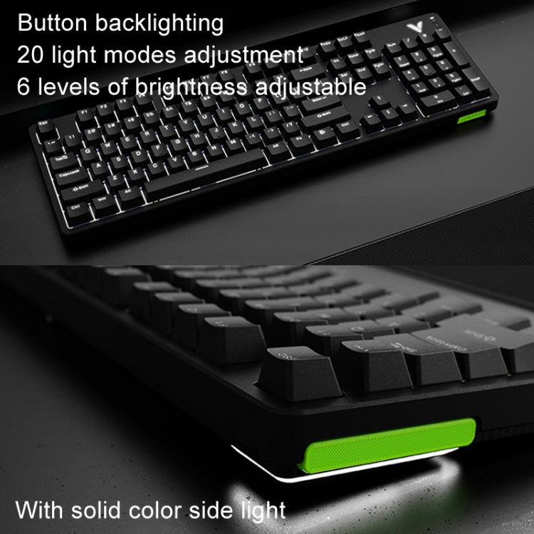 Rapoo V500DIY Mechanical Keyboard With Light Effect 18 Keys Hot Swap Fast Silver Shaft Desktop Laptop Wired Keyboard(Black) - Wired Keyboard by Rapoo | Online Shopping UK | buy2fix