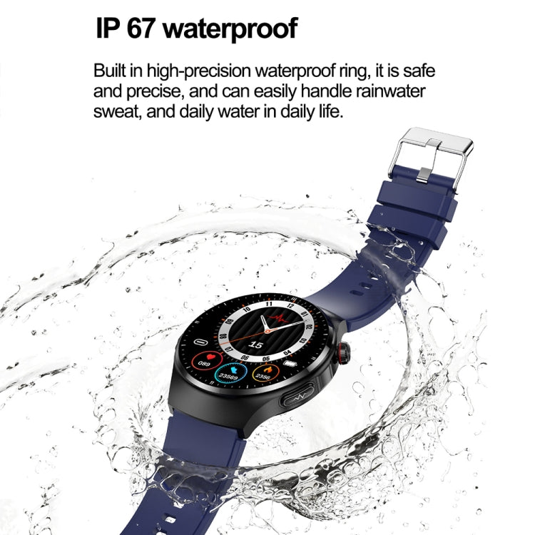 TK25 1.39-inch IP67 Waterproof Sports Health Monitoring Smart Bluetooth Calling Watch(Black Leather) - Smart Watches by buy2fix | Online Shopping UK | buy2fix