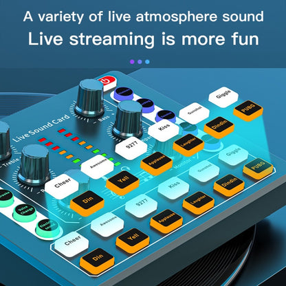 M8 Recording And Singing Live Bluetooth Sound Card Set, Color: Black Tripod - Live Sound Effects Processors by buy2fix | Online Shopping UK | buy2fix