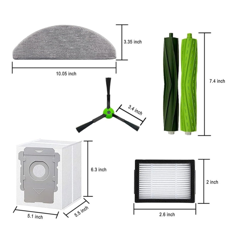 For iRobot Roomba Combo i5 / i5+ / j5 / j5+ Robot Vacuum And Mop Replacement Parts Kit - For iRobot Accessories by buy2fix | Online Shopping UK | buy2fix