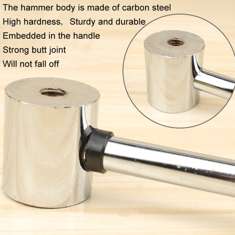 25mm No Bounce Mounting Hammer Handmade DIY Double Face Tap Rubber Hammer - Hammer by buy2fix | Online Shopping UK | buy2fix