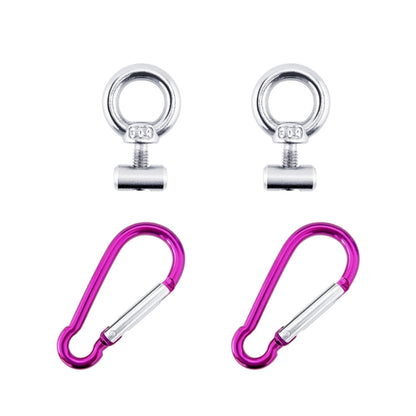 RV Sunshade 304 Stainless Steel Slide Rail Ring, Specifications: 2pcs M4 Ring + Cylinder + Purple Climbing Buckle - Marine Accessories & Parts by buy2fix | Online Shopping UK | buy2fix