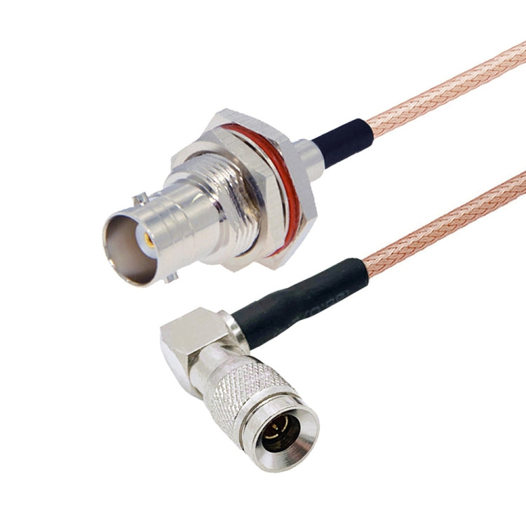 20cm CC4 Male Elbow To BNC Through Wall Waterproof Female Connector Cable RG179 Coaxial RF Wire - Connectors by buy2fix | Online Shopping UK | buy2fix