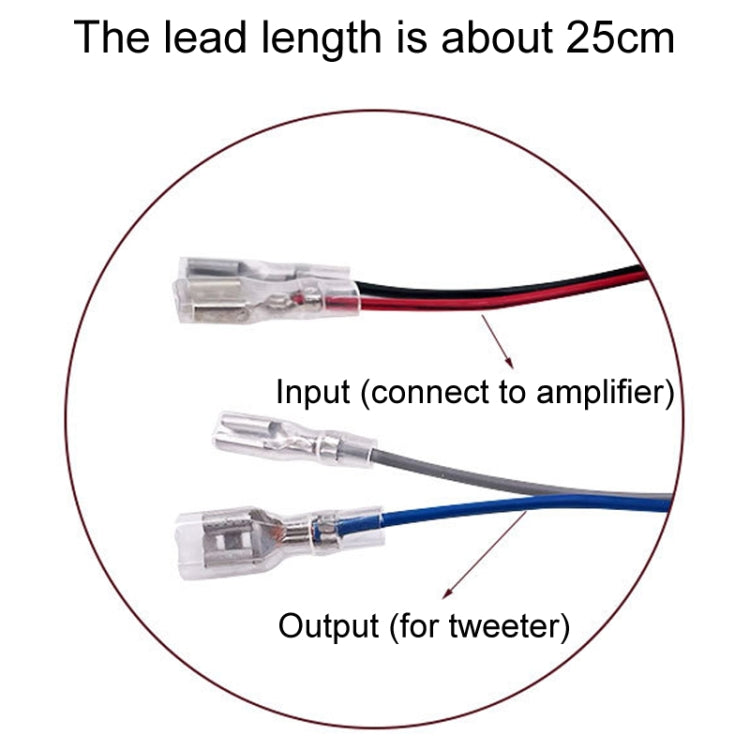 WEAH-T-5 Car Modification Tweeter Crossover Hi-Fi Audio Divider, Style: C Model 4.7UF - Audio Crossover by buy2fix | Online Shopping UK | buy2fix