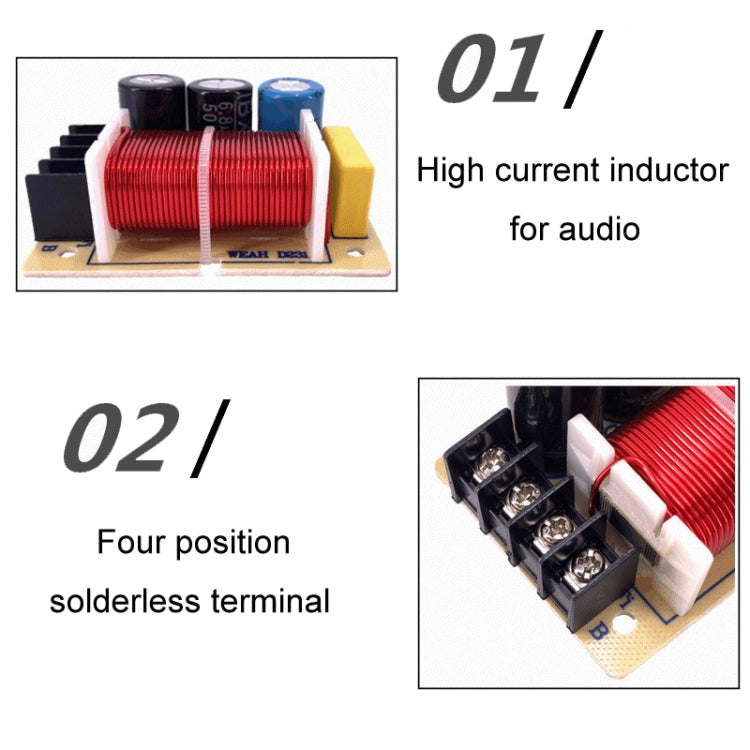 D231 High And Low 2-Way Audio Crossover Bookshelf Speaker Conversion Divider - Audio Crossover by buy2fix | Online Shopping UK | buy2fix