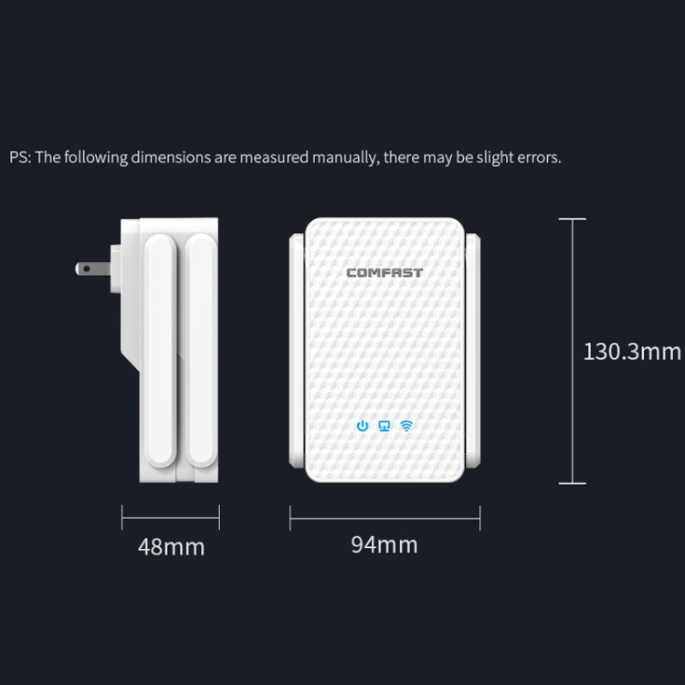 COMFAST CF-XR185 3000Mbps WiFi6 Dual Band Signal Amplifier Gigabit WAN/LAN Port EU Plug - Broadband Amplifiers by COMFAST | Online Shopping UK | buy2fix