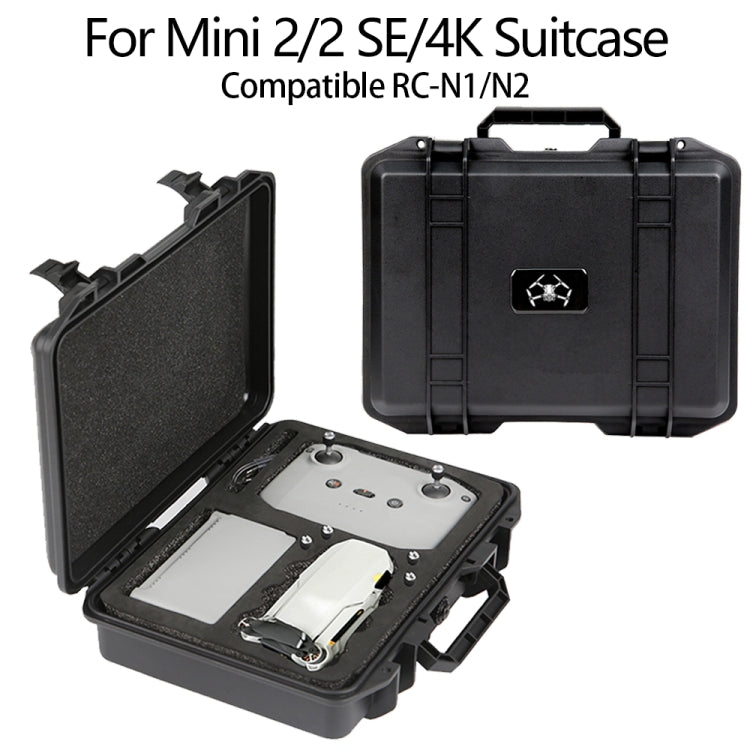 For DJI Mini 4K / Mini 2 SE / Mini 2 Suitcase Explosion-Proof Box Compatible With RC-N1 / N2(Black) - Carry Cases & Bags by buy2fix | Online Shopping UK | buy2fix