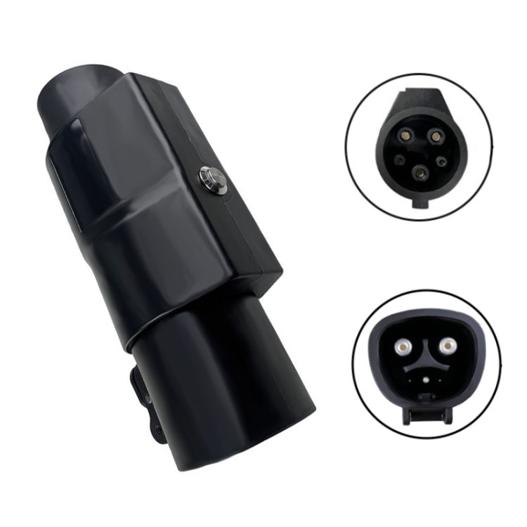 For Tesla-TYPE1 Electric Vehicle Charging Station Adapter Conversion Head(Black) - EV Charger Accessories by buy2fix | Online Shopping UK | buy2fix