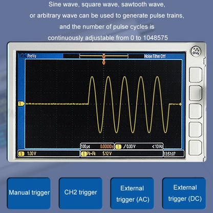 JUNTEK Programmable Dual-Channel DDS Function Arbitrary Waveform Signal Generator, Frequency: 60MHz(AU Plug) - Other Tester Tool by buy2fix | Online Shopping UK | buy2fix