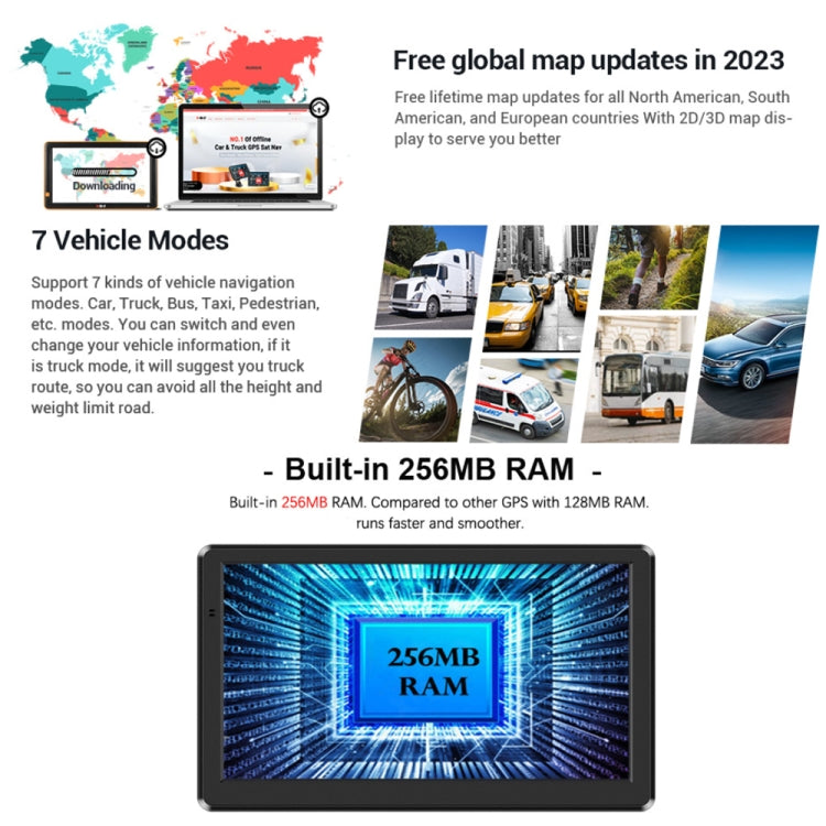 9 Inch 8G/256M Car GPS Navigator With Large Screen Capacitive Bluetooth Map, Area: Germany Map - Car MP3 & MP4 & MP5 by buy2fix | Online Shopping UK | buy2fix