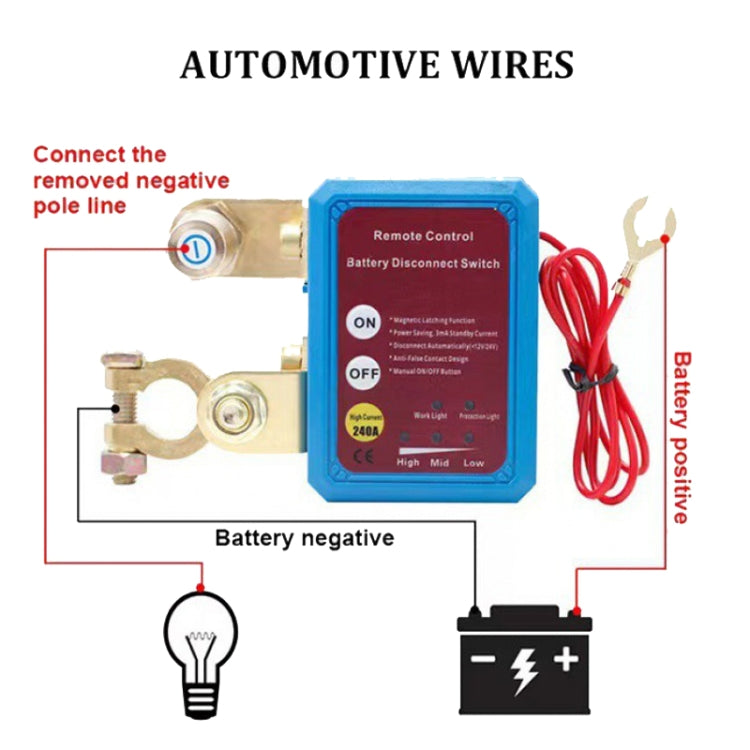 Car Battery Disconnectors Remote Control Smart Disconnect Switch, Style: Intelligent Model - Relays by buy2fix | Online Shopping UK | buy2fix