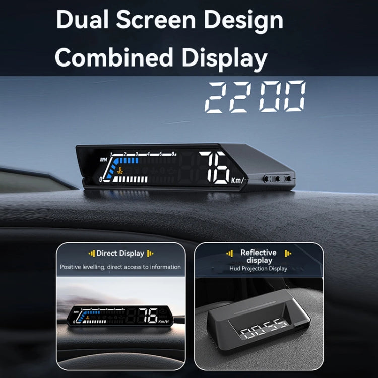 Head-up Display OBD Multi-function Vehicle Instrument Oil Temperature Gearbox Monitoring Screen(S101) - Head Up Display System by buy2fix | Online Shopping UK | buy2fix