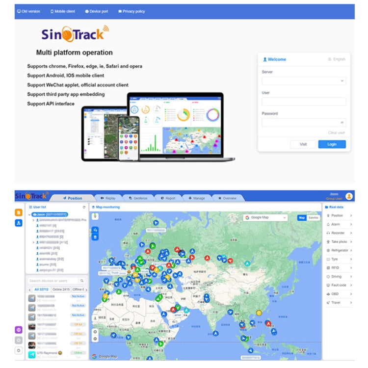 SinoTrack 4G 4-wire GPS Car-mounted Motorcycle Anti-theft Positioning Tracker, Specifications: Power Cord+Relay - Car Tracker by SinoTrack | Online Shopping UK | buy2fix