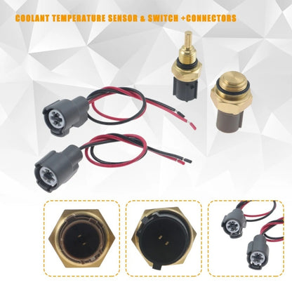 For Honda Civic Radiator Coolant Fan Switch Temperature Sensor Plus Wiring Harness(1set) - Automobiles Sensors by buy2fix | Online Shopping UK | buy2fix