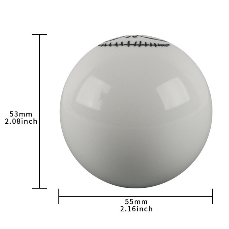 Car Modification Ghost Face Sphere Manual Shift Header(White) - Shift Knob by buy2fix | Online Shopping UK | buy2fix