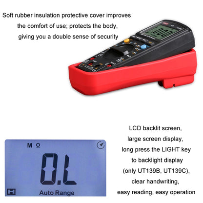 UNI-T True RMS Backlight Large Screen Anti-Burn 3999 Digital Multimeter, Model: UT139B - Digital Multimeter by UNI-T | Online Shopping UK | buy2fix