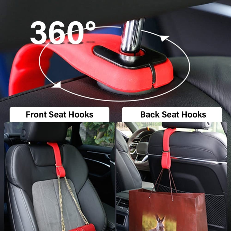 Adjustable Silicone Car Seat Back Storage Hook(Red) - Auto Fastener & Clips by buy2fix | Online Shopping UK | buy2fix