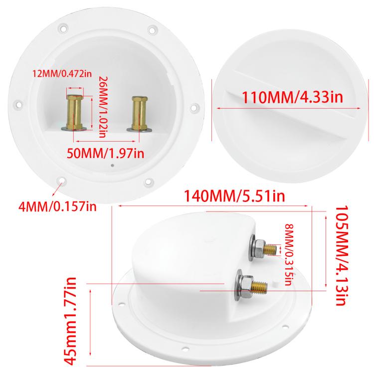 RV Marine Waterproof Sea Fishing Sealed Pure Copper Conductive Junction Box, Configuration: CP-5095 - Marine Accessories & Parts by buy2fix | Online Shopping UK | buy2fix