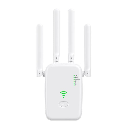 Urant U11 300Mbps 2.4G Wireless Repeater WiFi Signal Amplifier Support WPS Quick Setting UK Plug White - Broadband Amplifiers by Urant | Online Shopping UK | buy2fix