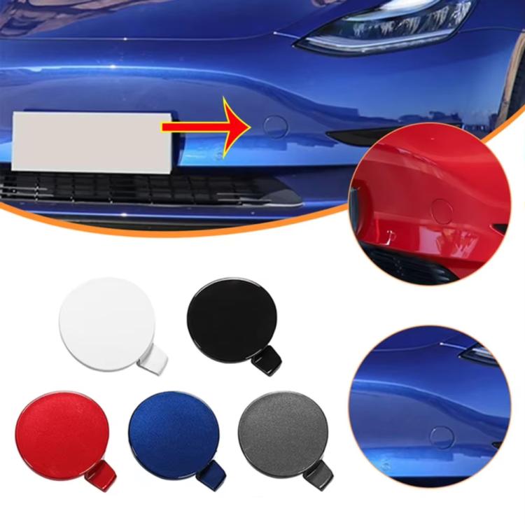 For Tesla Model 3 Front Trailer Hook Protective Cover Replacement Parts Front Towing Hole Cover(Blue) - Towing Bars by buy2fix | Online Shopping UK | buy2fix