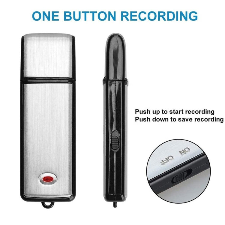 SK858 32GB Rechargeable Portable U-Disk Meeting Voice Recorder (Black) - U-Disk Recorder by buy2fix | Online Shopping UK | buy2fix