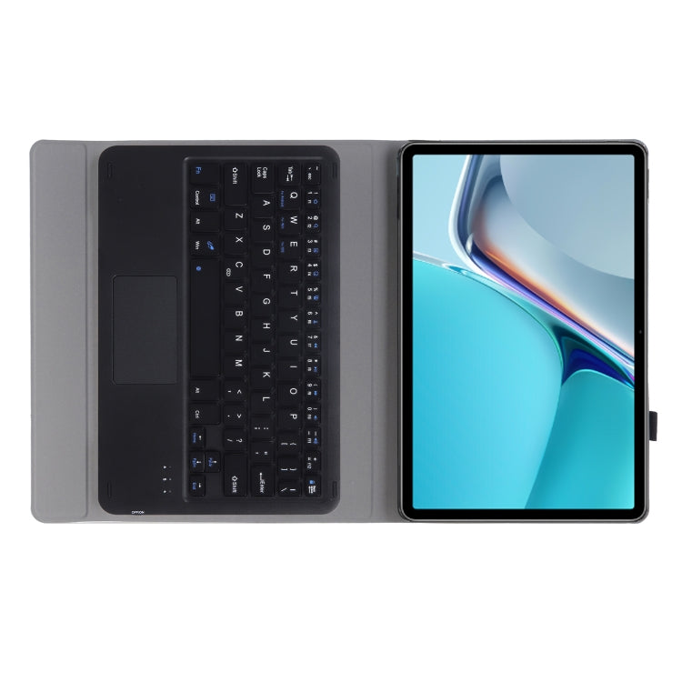 AW11-A Detachable Lambskin Texture Ultra-thin TPU Bluetooth Keyboard Leather Tablet Case with Touchpad & Stand For Huawei MatePad 11 2021(Black) - Huawei Keyboard by buy2fix | Online Shopping UK | buy2fix