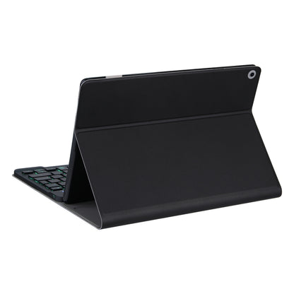 DY-M10ReL-S 2 in 1 Removable Bluetooth Keyboard + Protective Leather Tablet Case with Backlight & Holder for Lenovo Tab M10 FHD REL(Black) - Lenovo Keyboard by buy2fix | Online Shopping UK | buy2fix