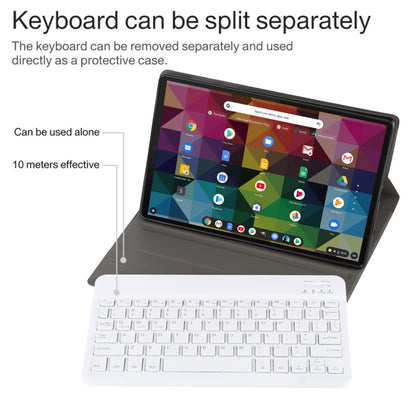 AM11 2 in 1 Removable Bluetooth Keyboard + Protective Leather Tablet Case with Holder for Lenovo M10 FHD REL TB-X605FC/LC(Rose Gold) - Lenovo Keyboard by buy2fix | Online Shopping UK | buy2fix