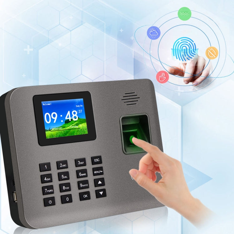 Realand AL321D Fingerprint Time Attendance with 2.4 inch Color Screen & ID Card Function & Battery - Security by Realand | Online Shopping UK | buy2fix