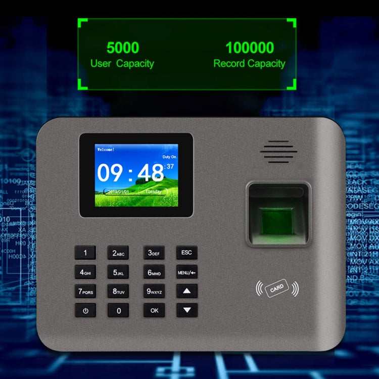 Realand AL321 Fingerprint Time Attendance with 2.4 inch Color Screen & ID Card Function - Attendance System by Realand | Online Shopping UK | buy2fix