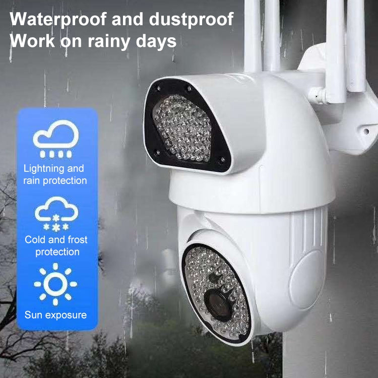 QX37 1080P WiFi High-definition Surveillance Camera Outdoor Dome Camera, Support Night Vision & Two-way Voice & Motion Detection(AU Plug) - Security by buy2fix | Online Shopping UK | buy2fix